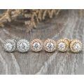 wholesale 925 Sterling Silver Zircon Stud Earrings-0-3