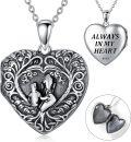 wholesale TOUPOP Mother Locket Necklace That Holds 2 Pictures Photos Keep Someone Near To You 925 Sterling Silver Relationship Mother Heart Family Tree Of Life Locket Jewelry Mother's Day Christmas Gifts -0-0