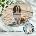 TOUPOP 925 Sterling Silver Crystal Tree Of Life Basset Hound Necklace-0-2