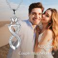 wholesale 925 Sterling Silver Infinity Heart Pendant Necklaces for Women Valentines Gift Ideas-0-2