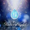 wholesale 925 Sterling Silver Teardrop Opal Cremation Keepsake Jewelry Box Funnel Set for Ashes Memorial Urn Holder Pendant Necklace Gift for Women and Men-0-5
