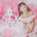 TOUPOP Sterling Silver Heart Crown Initial Pendant Necklace-0-1