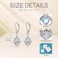 wholesale 925 Sterling Silver Celtic Knot Moonstone Drop Earrings - Halloween Gift for Her-0-1