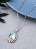 wholesale 925 Sterling Silver Tree of Life Family Pendant Necklaces for Women Girls Mom Daughter Sister Gift Jewelry Blue Stone Mothers Day Present-0-4