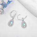 wholesale 925 Sterling Silver Teardrop Moonstone & Amethyst Filigree Dangle Earrings-0-3