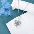 wholesale 925 Sterling Silver Star of David with Serpent Pendant Gothic Necklace Jewelry for Women and Men-0-2
