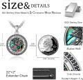 wholesale 925 Sterling Silver Saint Christopher and Saint Michael Pendant Necklace with Abalone Shell Protection  for Men & Women-0-5