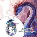 wholesale 925 Sterling Silver Rainbow Crystal Dragon Pendant Necklace s for Women-0-4