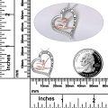 wholesale 925 Sterling Silver Be Strong & Be Yourself Gymnast in Heart Pendant Necklace-0-2
