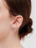 wholesale White Gold Plated 925 Sterling Silver Moissanite Star Stud Earrings for Women-0-3
