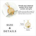 wholesale 925 Sterling Silver Gold Plated Honeycomb Bee Pendant Necklace for Women-0-3