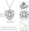 wholesale 925 Sterling Silver Heart-Shaped Celtic Knot Compass Locket Necklace for Women-0-5