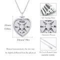 wholesale 925 Sterling Silver Heart-Shaped Celtic Knot Compass Locket Necklace for Women-0-5
