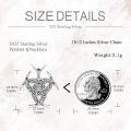 wholesale 925 Sterling Silver Celtic Knot Trinity Horns Pendant Necklace-0-4