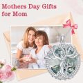 wholesale TOUPOP Christmas Gifts For Mom, Mothers And Daughter/son Necklace, 925 Sterling Silver Tree Of Life Crystal Jewelry Birthday Gifts For Women Mother Grandma Wife -0-3
