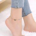 wholesale 925 Sterling Silver Bee Charm Ankle Anklet with Crystal Accents for Women and Girls-0-1