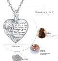 wholesale 925 Sterling Silver Heart Shaped Memorial Cremation Jewelry Urn Pendant Necklace with Funnel and Chain 24 - Keepsake Holder for Loved Ones' Ashes (Silver)-0-4