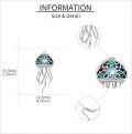 wholesale 925 Sterling Silver Abalone Shell Jellyfish Pendant Necklace Sea Life s for Women-0-2