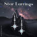 wholesale 925 Sterling Silver Moonstone Starburst Dangle Earrings-0-5
