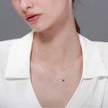 wholesale 925 Sterling Silver CZ Heartbeat Necklace, EKG Pendant, Adjustable Chain, Gift for Nurses, Doctors, Loved Ones-0-4