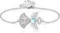 wholesale 925 Sterling Silver Moonstone Butterfly Charm Bracelet - Mothers Day Gift for Her-0-0