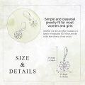 wholesale 925 Sterling Silver Yellow Crystal Daisy Flower Drop Earrings for Women-0-3