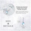 wholesale 925 Sterling Silver Blue Moonstone Spiral Drop Earrings with Leverbacks for Women and Teen Girls-0-2