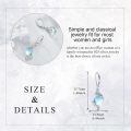 wholesale 925 Sterling Silver Blue Moonstone Spiral Drop Earrings with Leverbacks for Women and Teen Girls-0-2