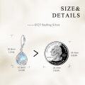 wholesale 925 Sterling Silver Teardrop Flower Moonstone Hypoallergenic Leverback Dangle Earrings for Women Gifts-0-5