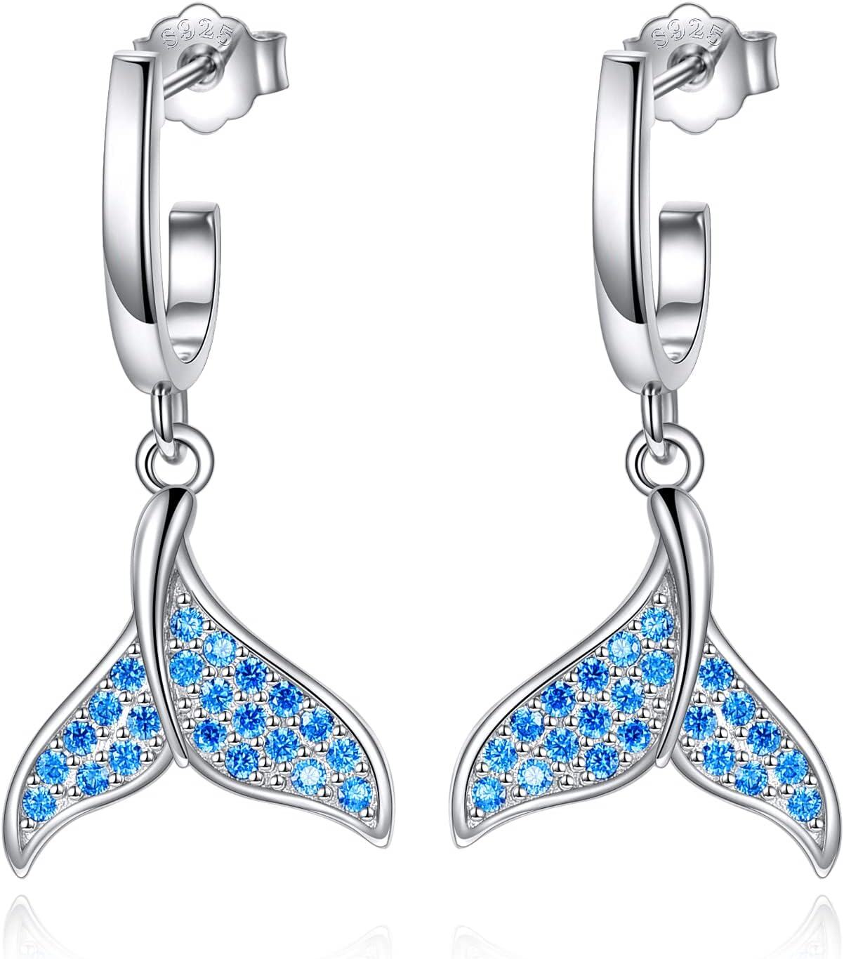Sterling Silver Hypoallergenic Drop Dangle Earrings for Women-0-1