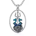 TOUPOP Sterling Silver No Gemstone Anchor Necklace for Men Women-0-0