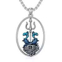 TOUPOP Sterling Silver No Gemstone Anchor Necklace for Men Women-undefined