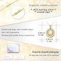 wholesale 925 Sterling Silver Round Opal Urn Pendant with Cubic Zirconia - 3D Engraved Keepsake Memory Charm Necklace-0-23