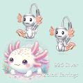 wholesale 925 Sterling Silver Angelic Bunny Leverback Earrings for Women Girls Gifts-0-5