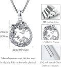 wholesale 925 Sterling Silver Dragon Yin Yang Pendant Necklace for Men Women Gifts-0-3