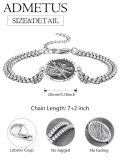 wholesale 925 Sterling Silver Saint Andrew Medal Bracelet With Lobster Clasp And Extension Chain-0-1