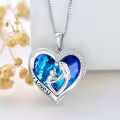 TOUPOP Sterling Silver Crystal Mother of 1-3 Kids Necklace-0-5
