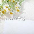wholesale 925 Sterling Silver Dog & Paw Print Bone Studs for Women (Set of 6)-0-3