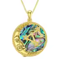 TOUPOP Sterling Silver Moon Star Necklace Sagittarius Zodiac Sign Pendant-0-2