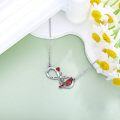 wholesale 925 Sterling Silver Red Cardinal Cross Infinity Necklace - Memorial Jewelry-0-2