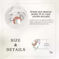 wholesale 925 Sterling Silver Pearl & Crystal Rose Flower Adjustable Rings Wholesale for Women Girls-0-4