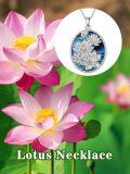 wholesale 925 Sterling Silver Abalone Shell Flower Pendant Necklace for Women Girls-0-5
