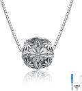 wholesale 925 Sterling Silver Urne Pendant with Daisy Flowers and Guardian Angel Design - Memorial Keepsake Jewelry for Ashes (Viking Style)-0-0