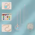 TOUPOP Sterling Silver Birthstone Forever Love Heart Pendant Necklace-0-5