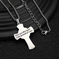 wholesale 925 Sterling Silver Cross Football Design Catholic Saint Medal Pendant Necklace for Protection Gifts for Men & Women-0-2