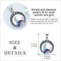 wholesale 925 Sterling Silver Mermaid Pendant with Crescent Moon and Stars - Oceanic  for Her-0-4