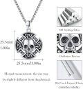 wholesale 925 Sterling Silver Skull Pendant Norse Viking Jewelry Mens Womens Gifts -0-5