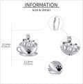 wholesale 925 Sterling Silver Frog in Teacup Dangle Drop Earrings Gift for Her-0-3