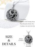 wholesale Sterling Silver Celtic Phoenix Pendant Necklace Valentine s Day Gifts for Her-0-8