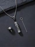 wholesale TOUPOP Saint Urn Necklace For Men Women, 925 Silver Sterling Religion Urn Pendant Cremation Jewelry For Ashes Necklace Memorial Keepsake Jewelry Gifts For Men Father Son -0-2